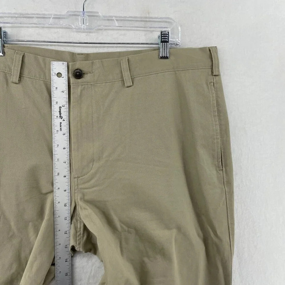 Haggar Pants Men's Sz 40X29 Khaki Brown High Rise Straight Leg Classic Chino - Picture 4 of 12